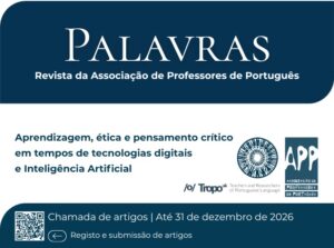 Revista Palavras, n.º 66 (2027, 1.º semestre) — chamada de trabalhos até 31 de dezembro de 2026