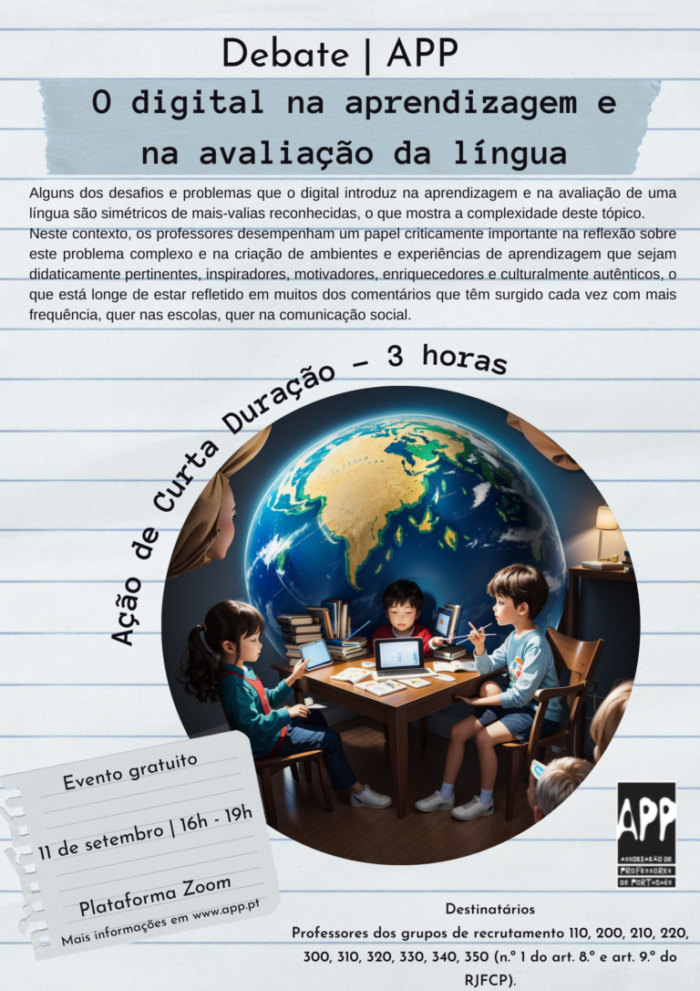 APP - Debate | APP: O digital na aprendizagem e na avaliação da língua